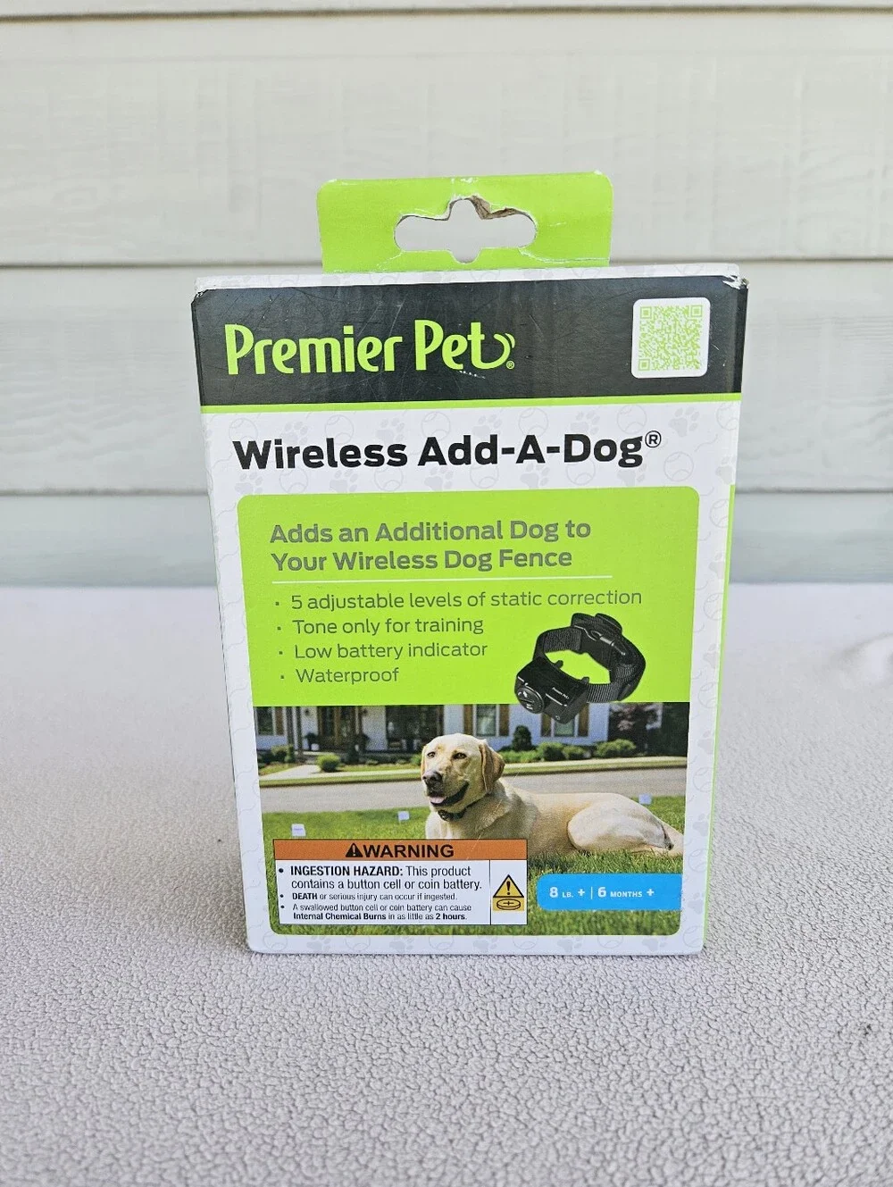 Premier Pet GIF00-16918 Wireless Add-A-Dog Collar 8Lbs+ for Wireless Fence